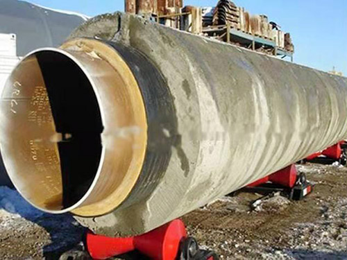 Cement counterweight anticorrosive steel pipe