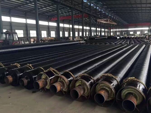 Steel jacketed steam steel pipe